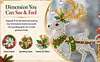 Christmas Diamond Painting Ornament Reindeer Sleigh DIY Kit 9.45x9.45in