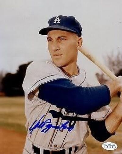 Joe Pignatano Dodgers Signed Jsa Certed Sticker 8x10 Photo Poster painting Autograph Authentic