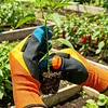 Gardening Silicone Thumb  Tool Set Reusable Multifunctional Gardening Pruning Tool Multi-Purpose Pruning Shears Garden Tools for Harvesting/Plant Fruit Picking/Trimming (gloves)