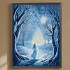 Diamond Painting -DIY Round Drill Winter Snow Angel