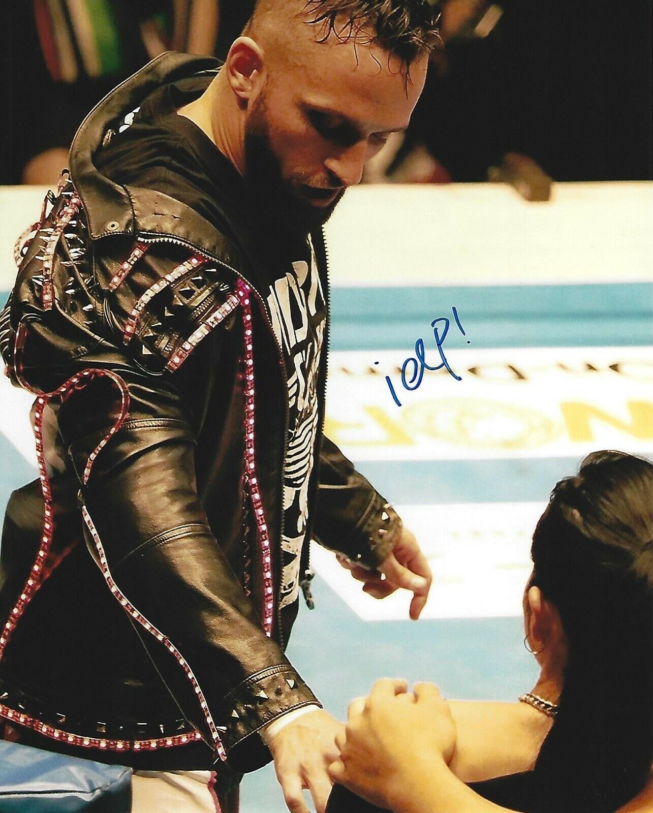 El Phantasmo Signed 8x10 Photo Poster painting New Japan Pro Wrestling Bullet Club Picture Auto