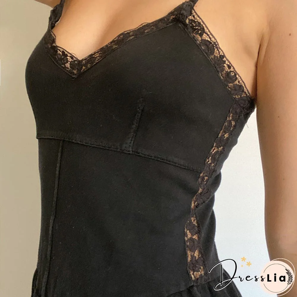 Girl Aesthetics Straped Summer Dresses Y2K Fashion Sleeveless A-line Ruched Mini Dress V-neck Vintage White Dress