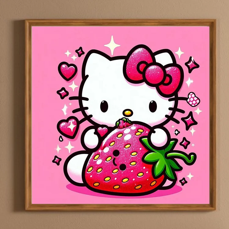 Hello purchases Kitty Canvas Painting