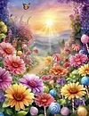 Luxury AB Velvet Diamond Painting Kit - Magical Candy Flower Field
