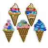 5pcs DIY Full Drill Diamond Paintng Special-shaped Icecream Keychains Kit