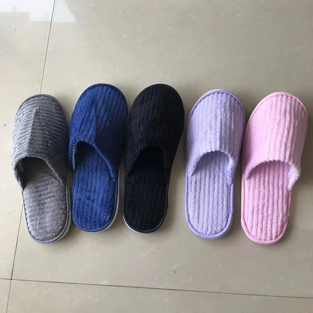 5 Pairs Winter Slippers Men Women  Hotel Disposable Slides Home Travel Sandals Hospitality Footwear One Size on Sale