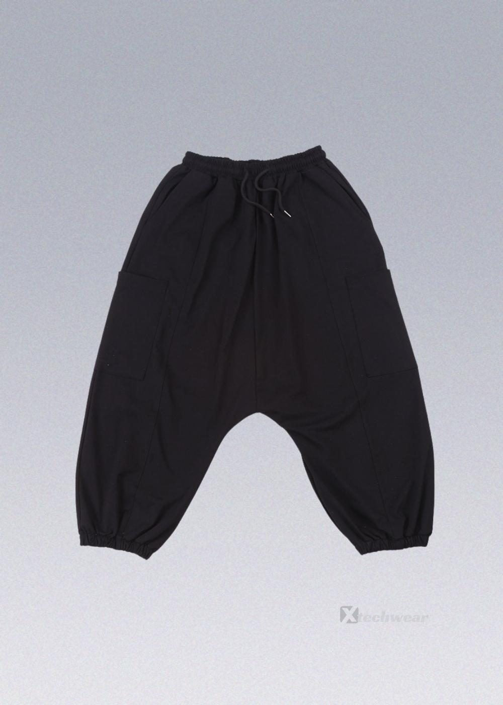 Black Crotch Pants Techwear - X techwear-x