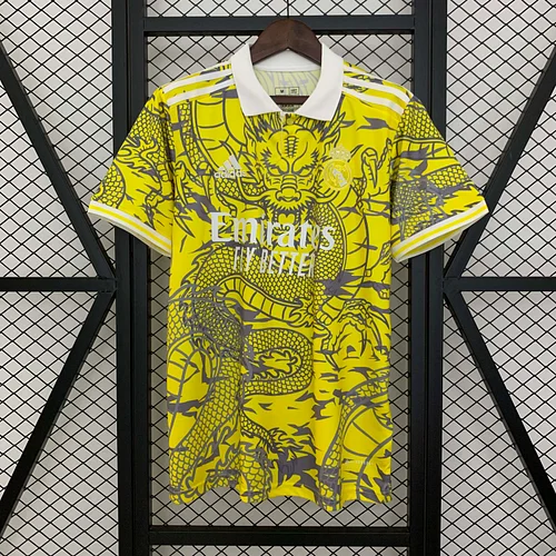 2025/2026 Real Madrid Special Edition yellow Football Shirt1:1 Thai Quality