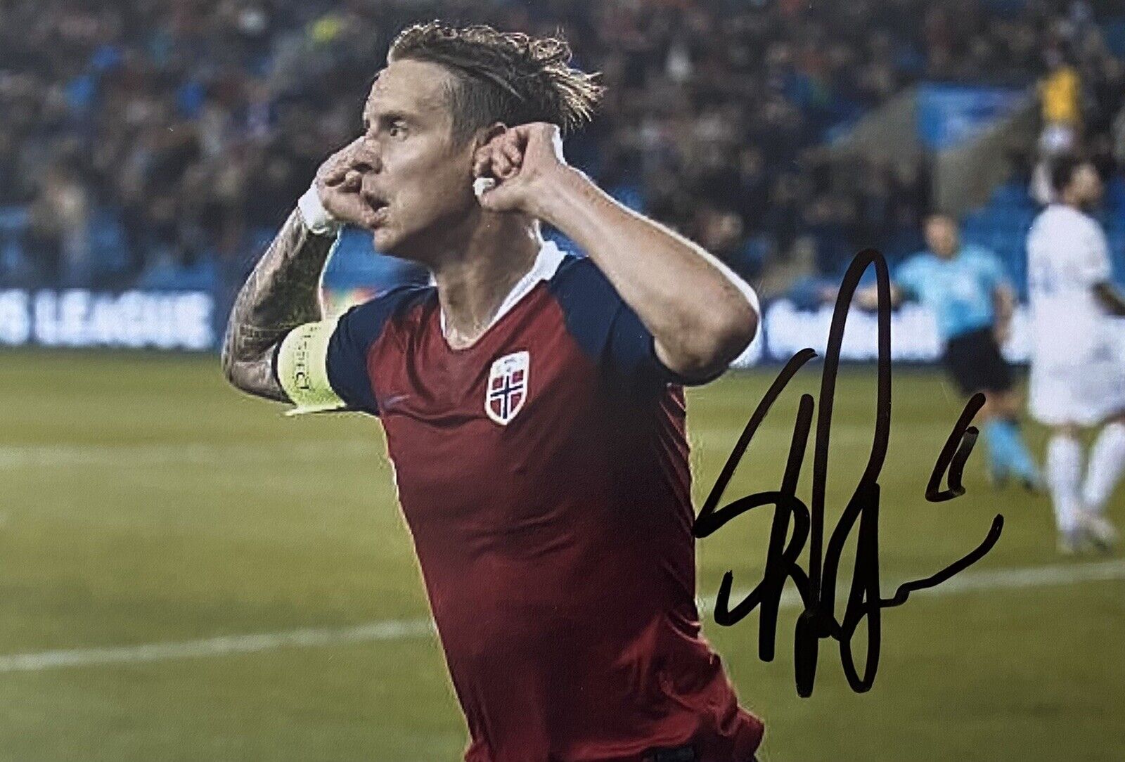 Stefan Johansen Genuine Hand Signed Norway 6X4 Photo Poster painting 3