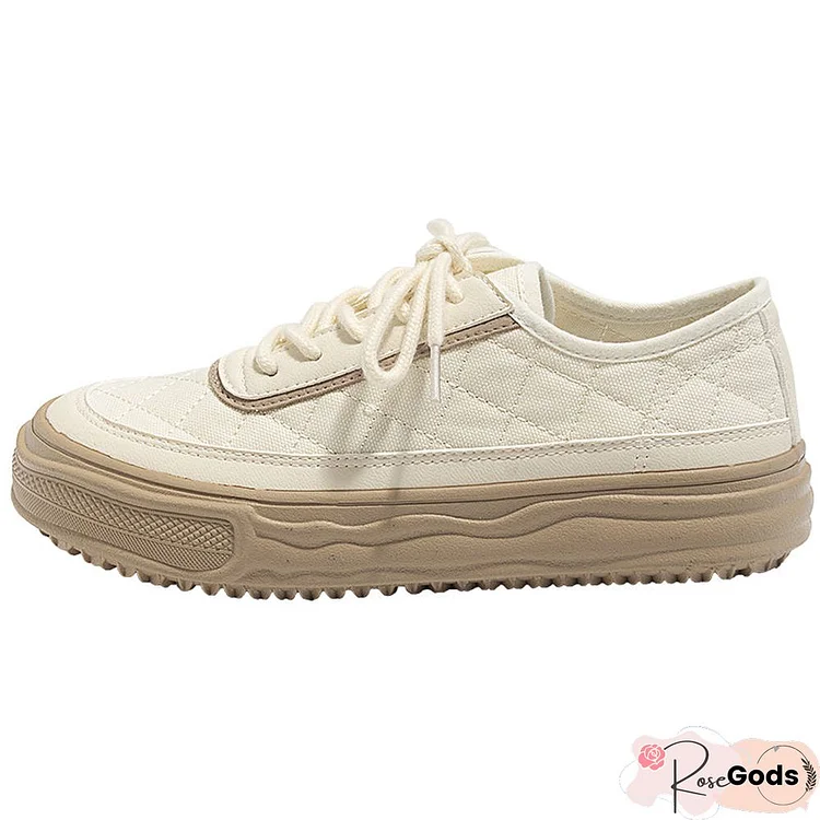 Spring Autumn Women's Canvas Shoes New Fashion Breathable White Sneakers For Women High Quality Korean Style Casual Shoes