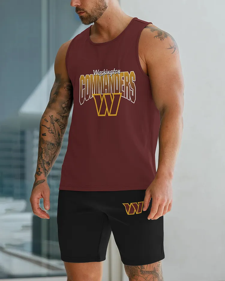 Washington Commanders Limited Men's Tank Top And Shorts Set