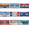 9pcs - Car License Plate - Vintage Metal Signs(6*12Inch) - Car License
