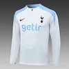 2024/2025 Tottenham Half-Pull Training Suit Light Gray Football Shirt 1:1 Thai Quality