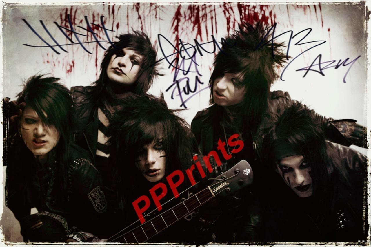 BLACK VEIL BRIDES BVB ANDY SIXX AUTOGRAPHED 10X8 SIGNED REPRO Photo Poster painting PRINT