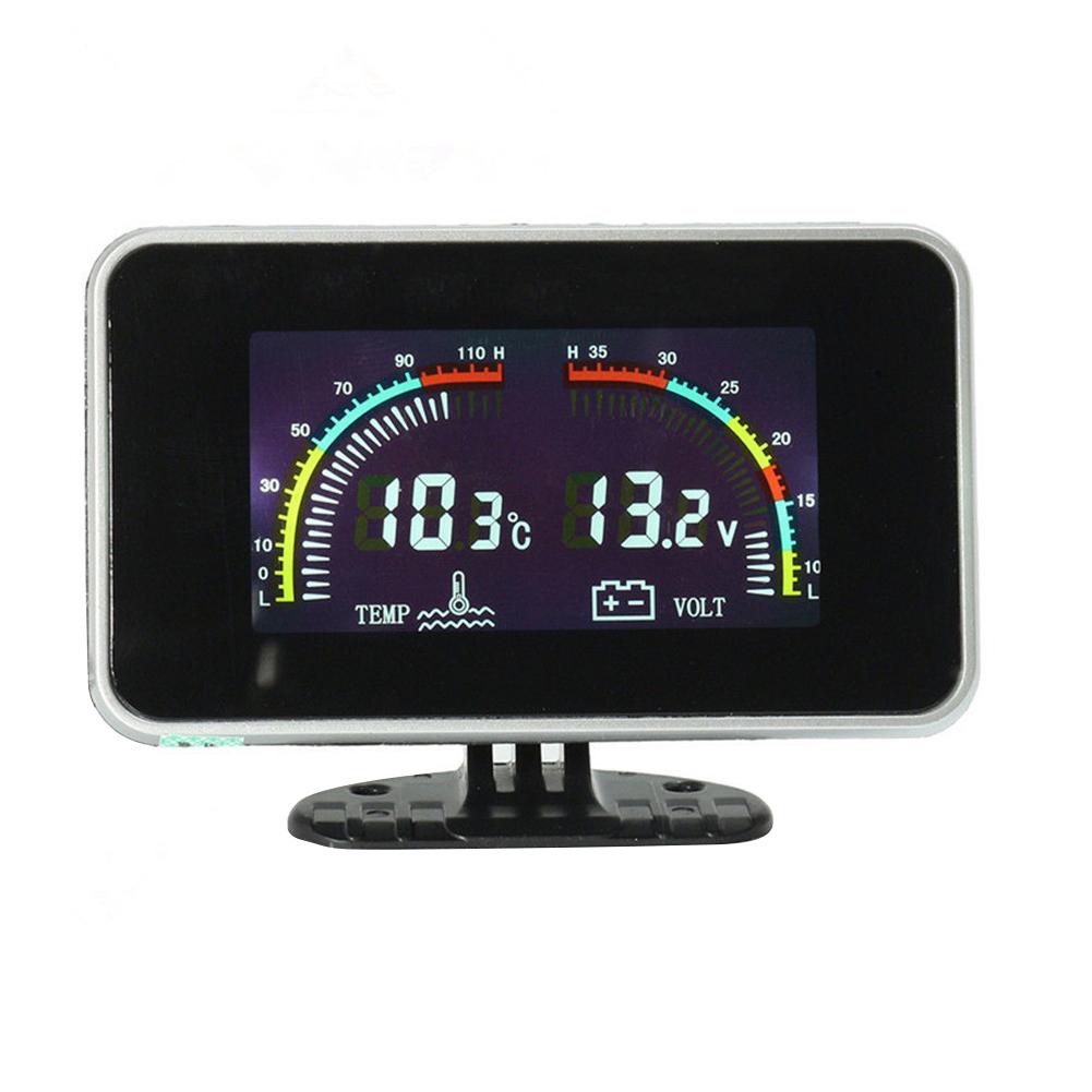 

DC 9-36V Car LCD Screen Digital Water Temp/Voltmeter 2 in 1 Gauge w/ Sensor, 501 Original