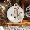 【Limited Stock Sale】Nativity Shepherd-DIY Embroidery Kit with Pattern Cotton Threads Needles Hoop 25*25cm/9.84*9.84in tapestrymarket