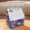 5D/DIY Kalender Kristallmalerei Schreibtisch Kalender Kit Heimdekoration (Wolf)