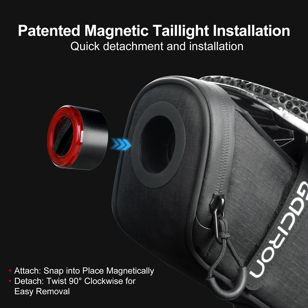 BIRD NEST300 Aero Saddle Bag withMagnetic Smart Taillight