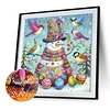 Schneemann 5d DIY Diamond Art Malerei Sets spezielle Form Teilbohrer Kunst 30x30cm