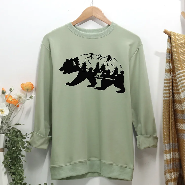 Mountain Bear Women Casual Sweatshirt