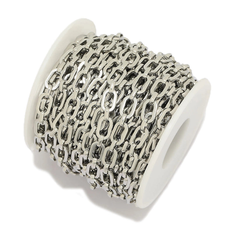 1 Piece 304 Stainless Steel 1M Jewelry Accessories Chain