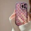 Adorable Heart Plaid Phone Case with Knot for iPhone X/11/12/13/14 