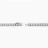 Platinum Round Brilliant Cut Diamond 4 Prong Basket Tennis Bracelet