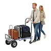 [US Local Warehouse] 2 in 1 Industrial Convertible Stair Climbing Car 1000 LBS Capacity Folding Hand Truck with Wheels for Transport & Moving