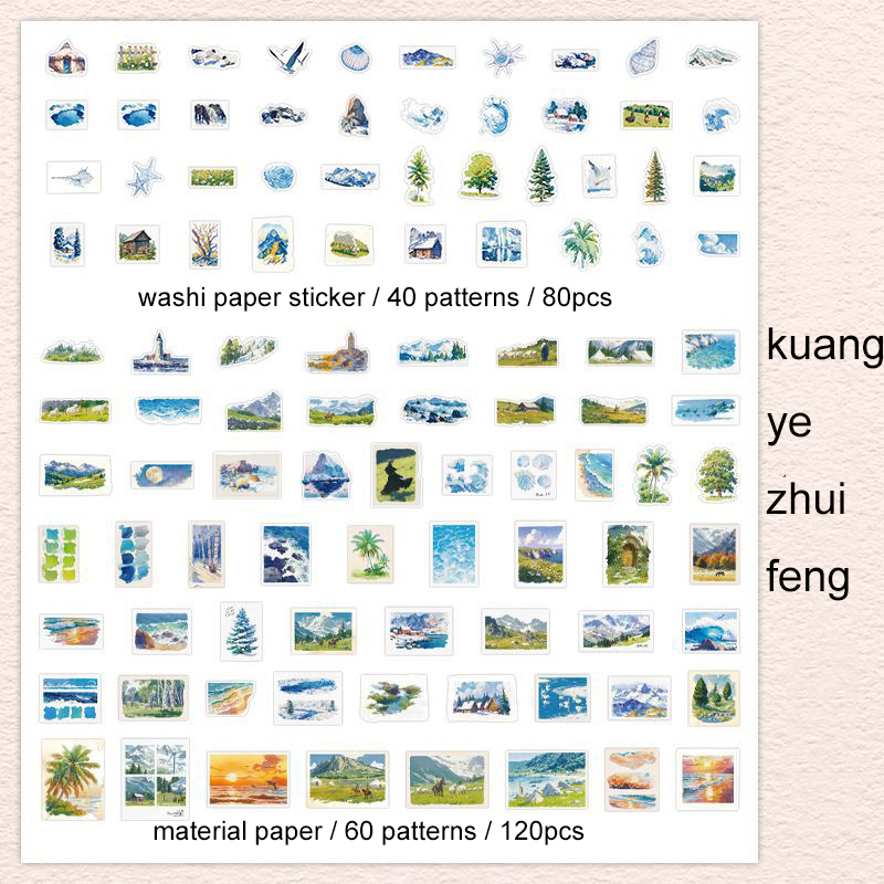 Material Package - Years Become Poetry Series Vintage Plant Flower Landscaping 