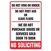 No Soliciting - Vintage Metal Signs(8*12Inch)