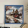 Snow House-11CT Stamped Cross Stitch 40*40cm