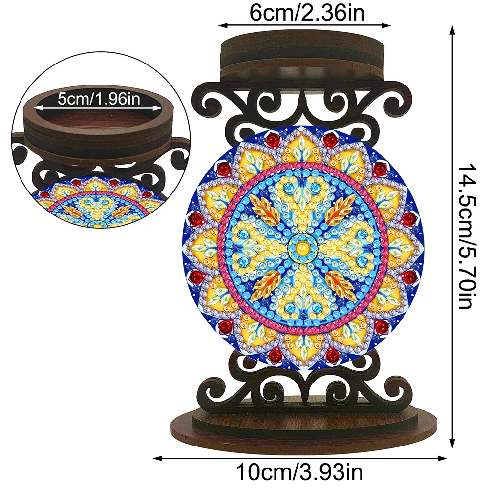 DIY Mandala Diamond Painting Candle Holder Ornaments Aromatherapy Candle Holder
