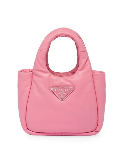 Prada Small Padded Soft Nappa-leather Bag pink