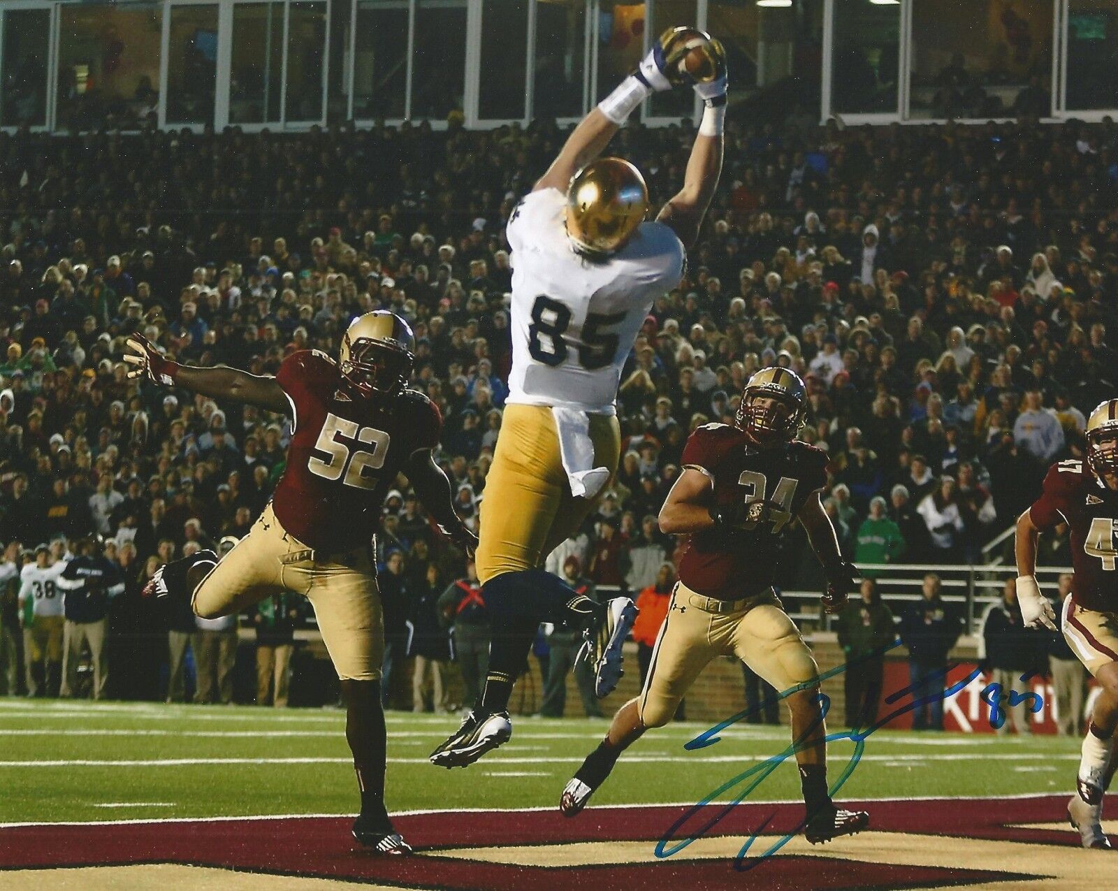 TROY NIKLAS SIGNED NOTRE DAME IRISH 8x10 Photo Poster painting #2 w/COA ARIZONA CARDINALS