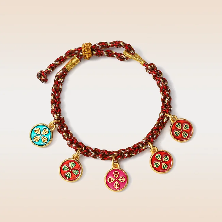 God of Wealth Red String Bracelet
