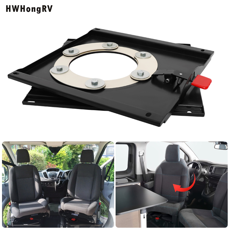 HWHONGRV Manual swivel base business car VW T5 T6 driver / passenger side swivel console for original seats  hwhongrv