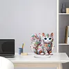 Ornement de bureau color&eacute; chats-simple c&ocirc;t&eacute; perceuse-diamant