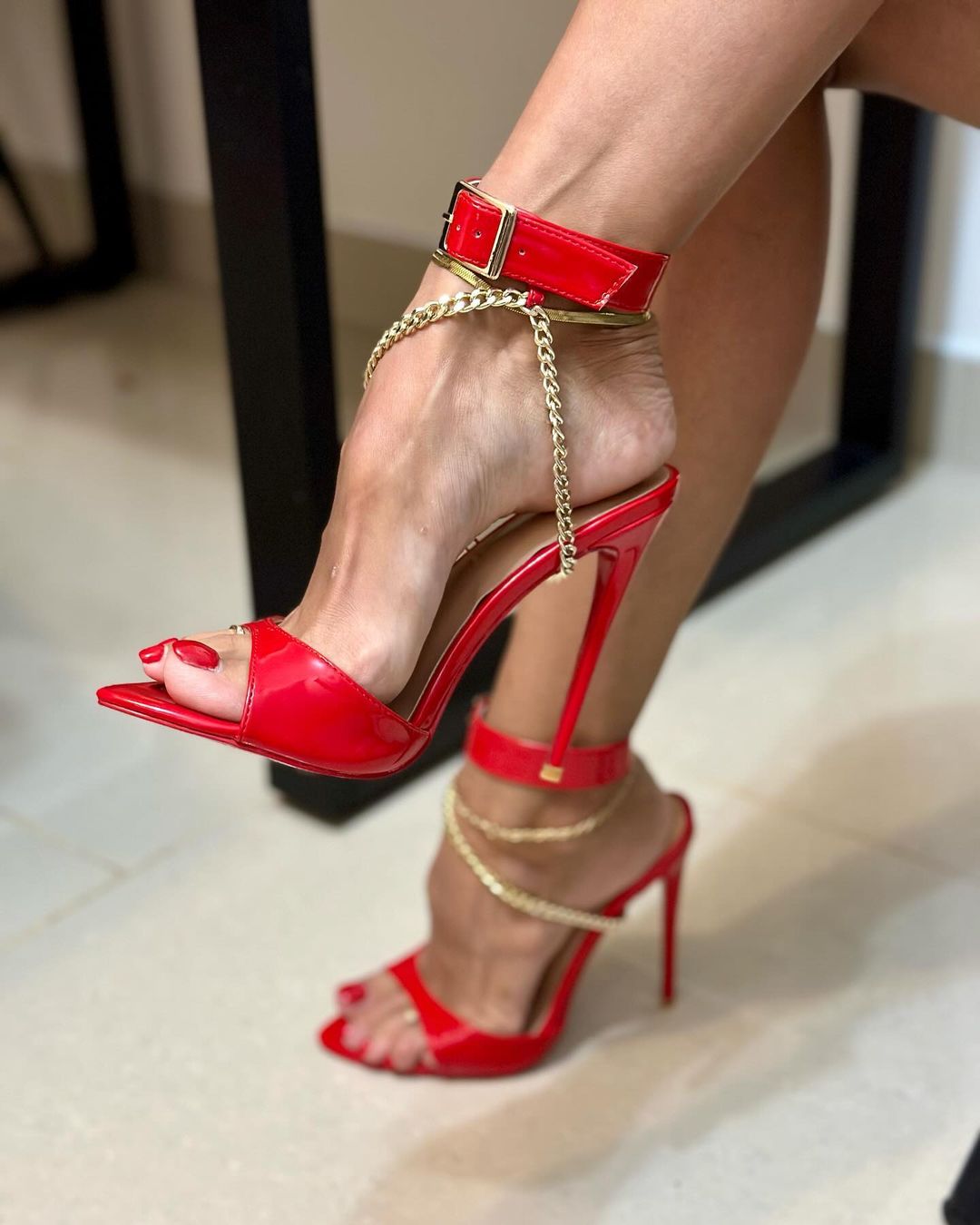 100mm Red Bottom Women's  Pointed Toe Mules Heels Slip on Sandals Stilettos Party Wedding Shoes-MERUMOTE