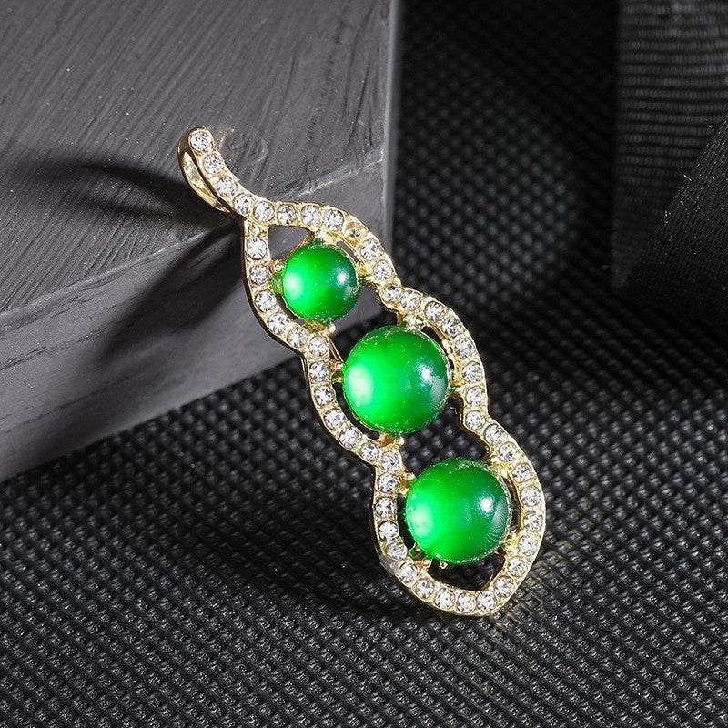 Fashion Pin Flower Alloy Plating Inlay Artificial Gemstones Pearl Women’S Brooches
