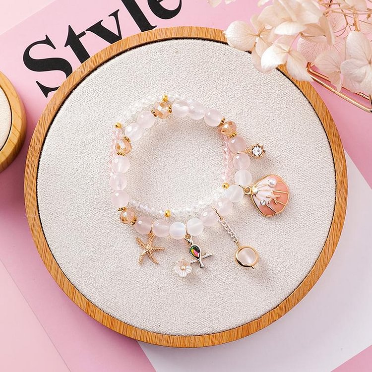 Sweet Starfish Shell Flower Bracelet