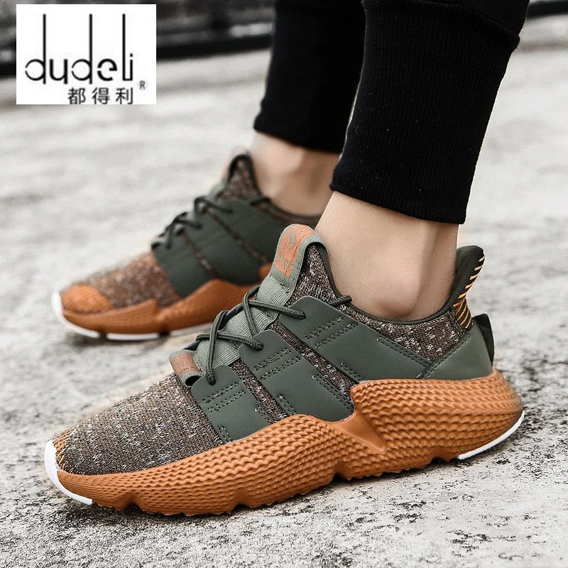 Fly Weaving Men Casual Shoes Spring Summer Shoes Men Damping Tennis Sneakers Men High Quality Breathable Male Footwear