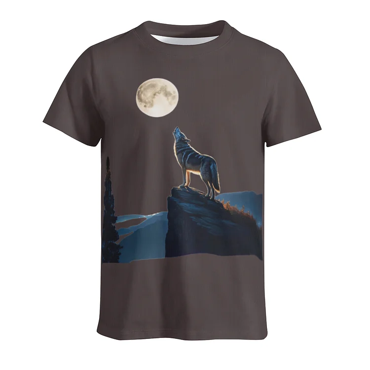 Wolf Shirt Brown