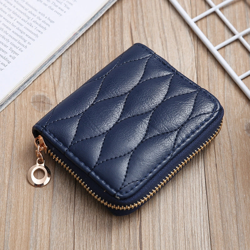 Korean Embroidered Creative Short Mesh Small Wallet