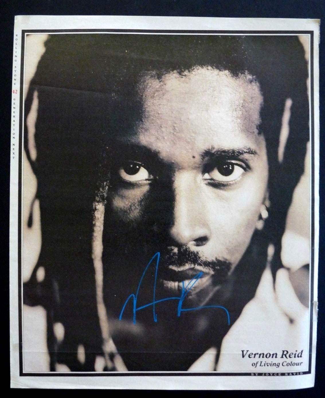 Vernon Reid Living Color Signed Autograph Magazine Photo Poster painting PSA BAS Guaranteed F6