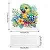 Acrylic Parrot Diamond Painting Napkin Rack Decor for Home Office Decor