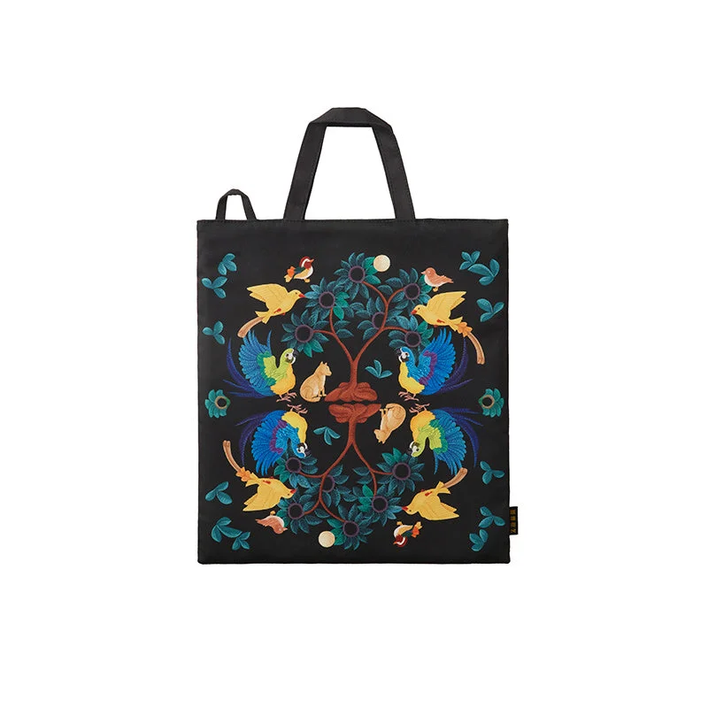 Chinese Style Embroidered Canvas Bag Gift