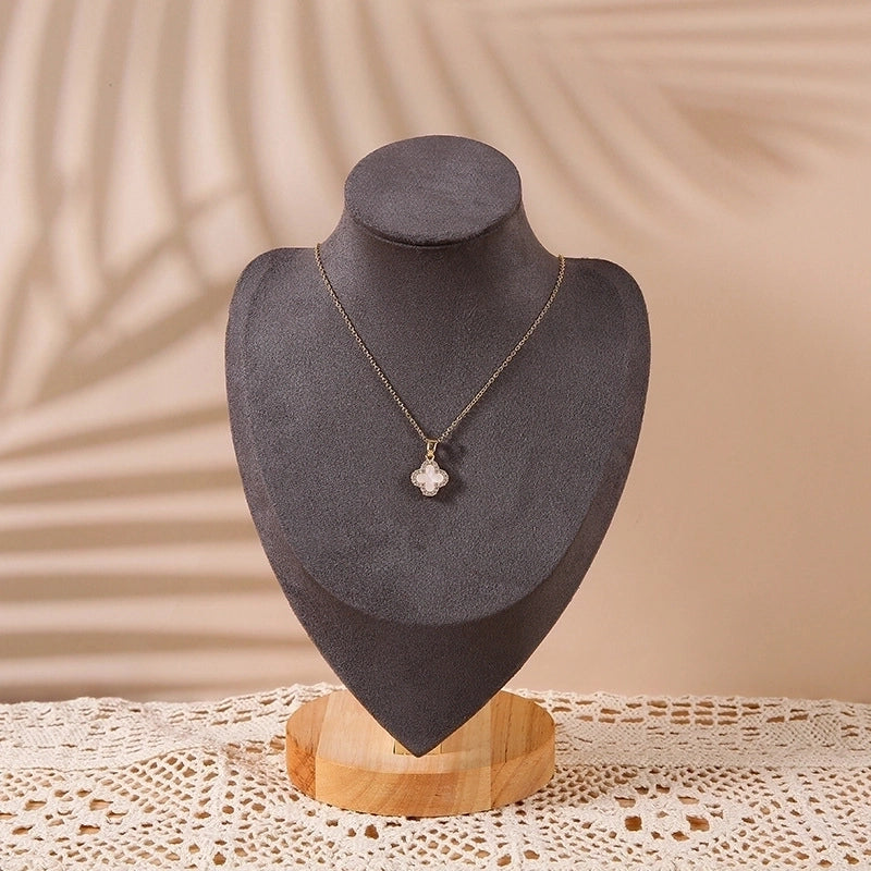 High-Grade Solid Wood Necklace Display Stand Neck Neck Model Necklace Stand Neck Model Display Stand Stall Storage Special Stand