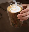 Coffee Cup Ceramic Large Capacity Thermos Cup Retro High Value Travel Cup Portable Stainless Steel Water Cup