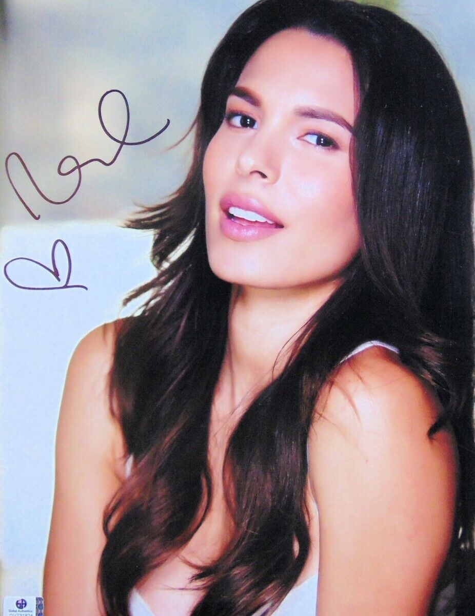 Nadine Velazquez Signed Autographed 11X14 Photo Poster painting Sexy Flowing Hair GV731824