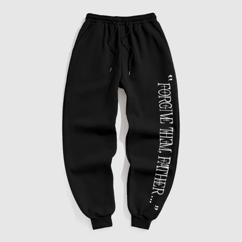 Forgive Them,Father Print Pants